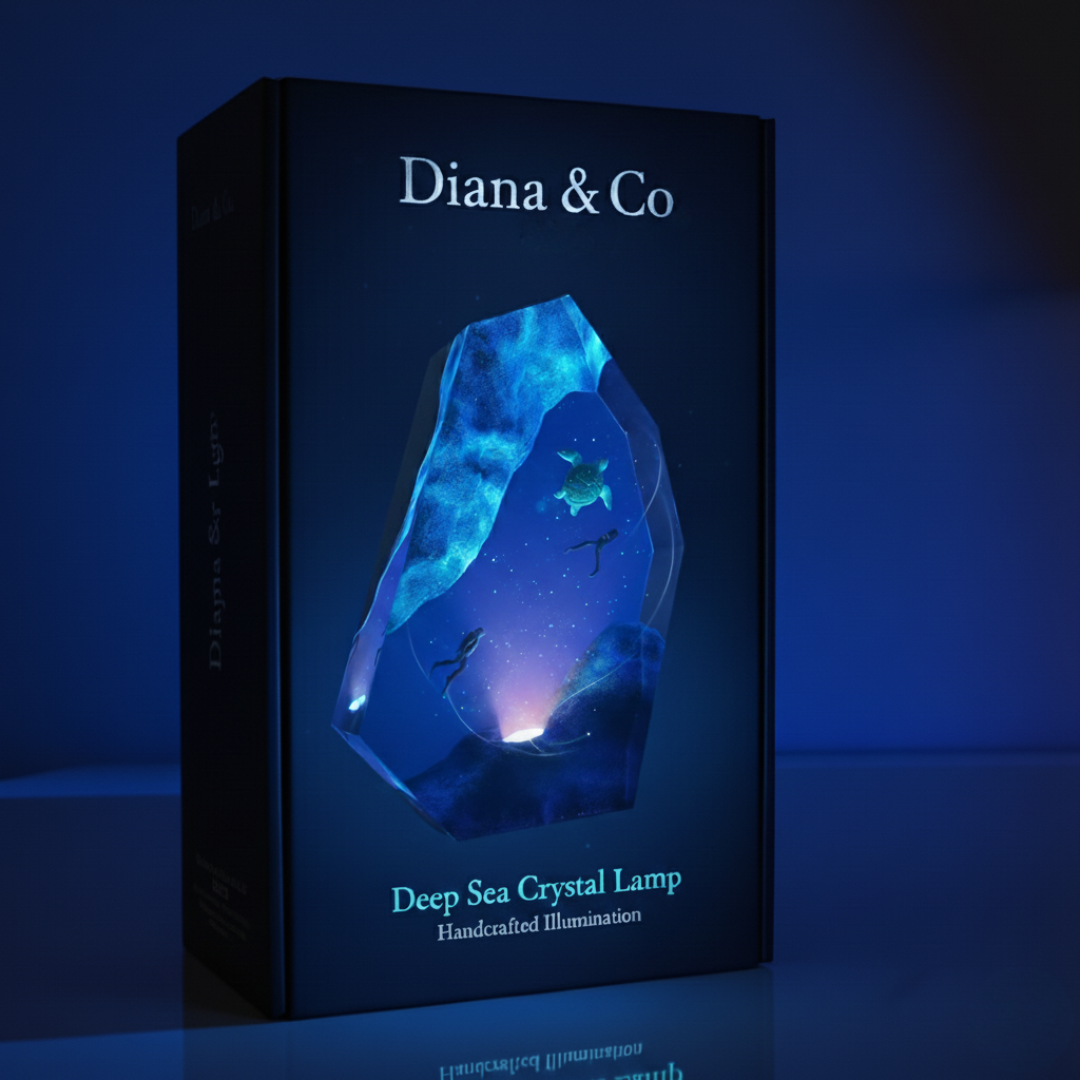 Deep Sea Crystal Lamp