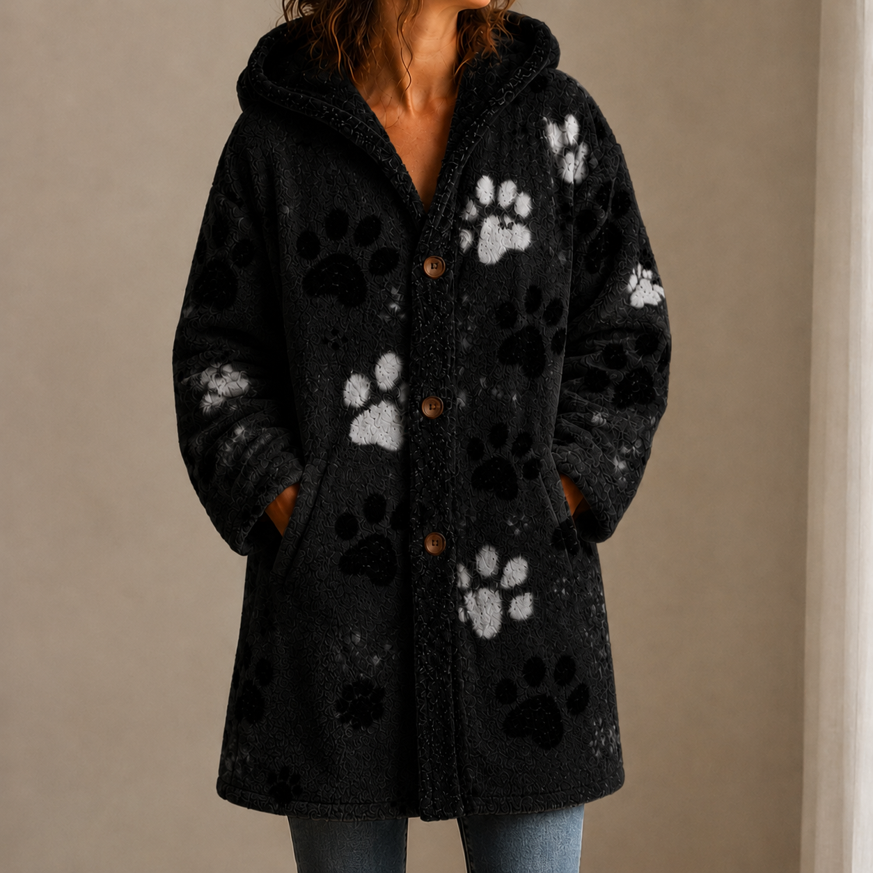 Women's Paw Winter Coat