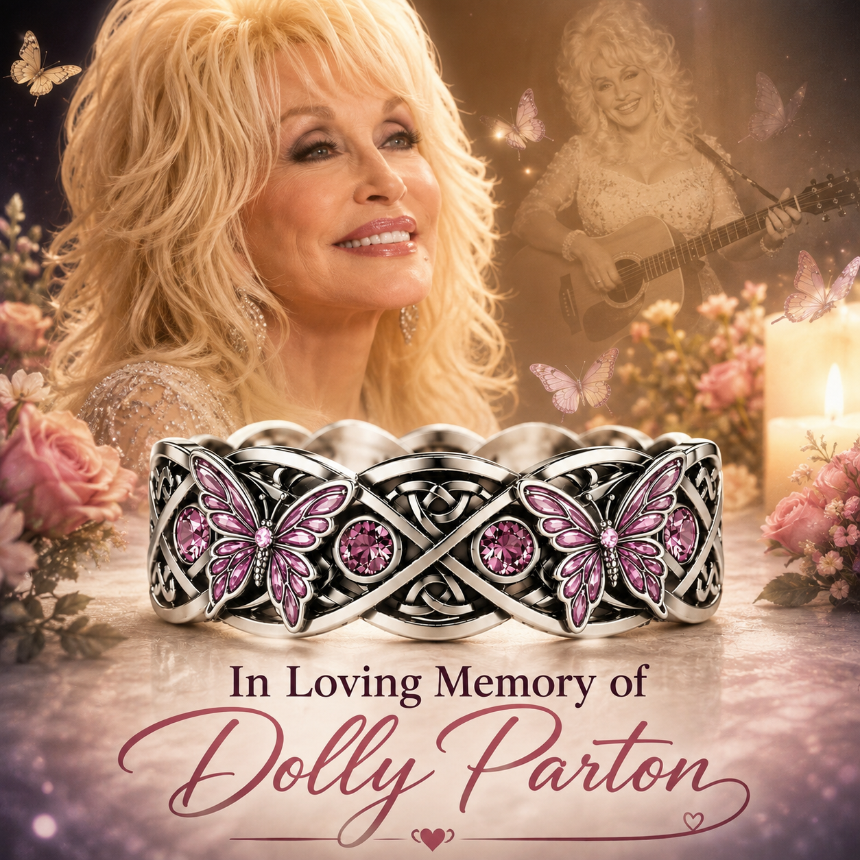 Dolly Parton Butterfly Ring