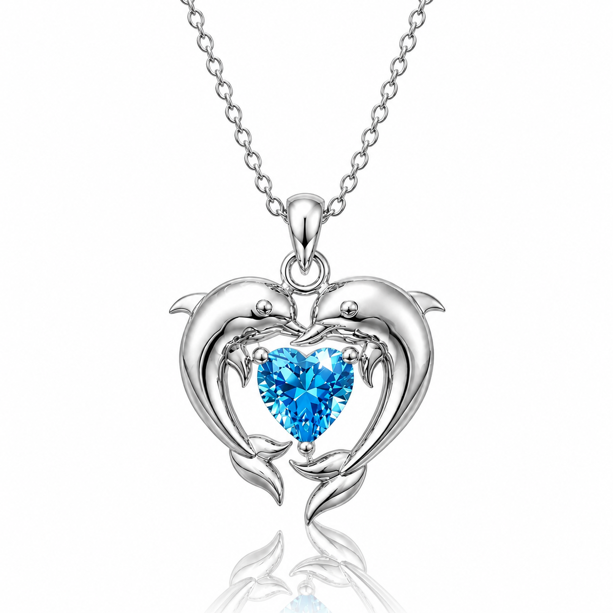 Save The Dolphins Necklace (925 Sterling Silver)