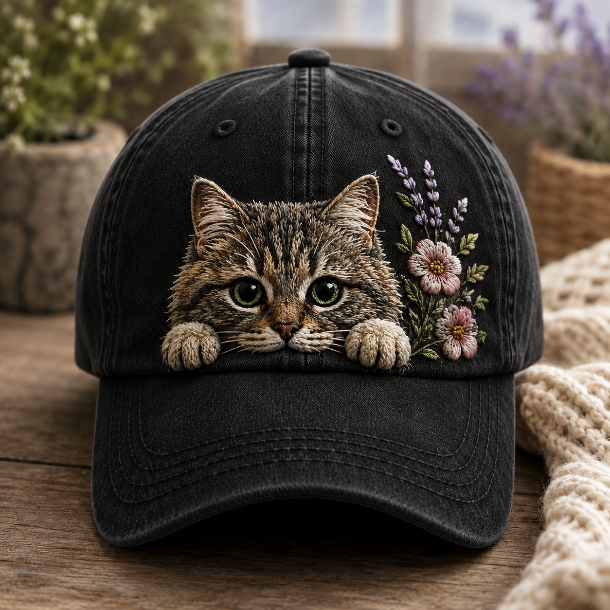 Save The Cats Embroidered Cap