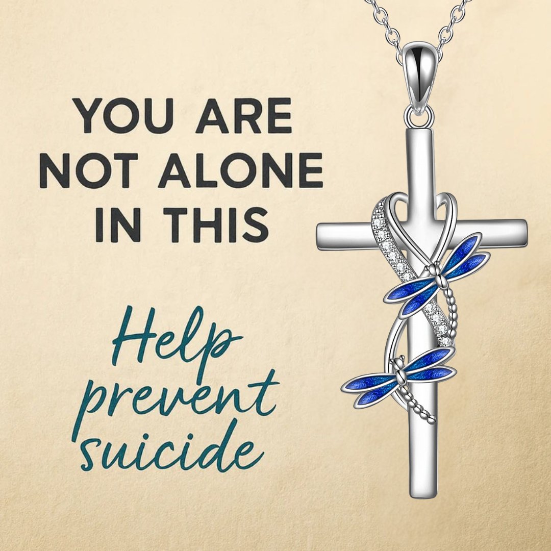 Dragonfly Cross Necklace