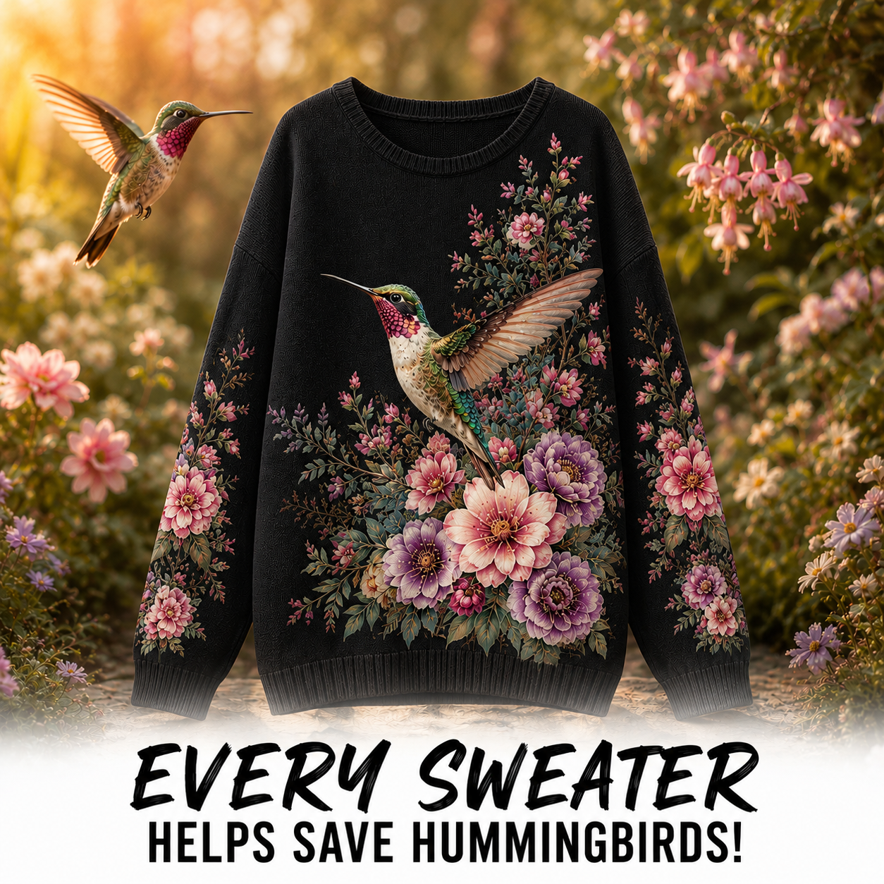 Women's Hummingbird Summer Sweater