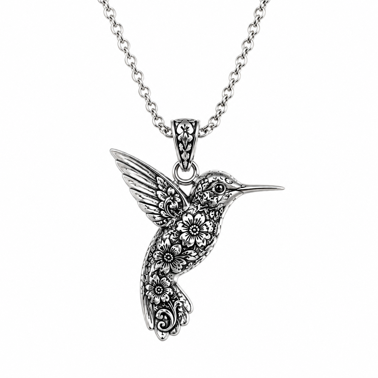 Save The Hummingbirds Necklace 925 Sterling Silver