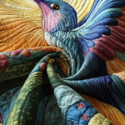 Hummingbird 3-Piece Quilted Bedding Set