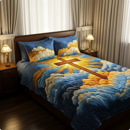 Faith 3-Piece Quilted Bedding Set