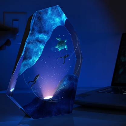 Deep Sea Crystal Lamp