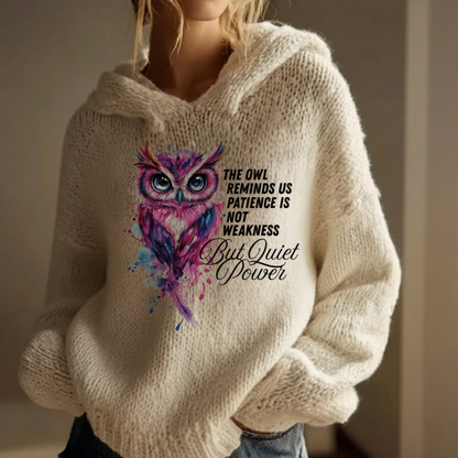 Owl Cozy Knit Sweater