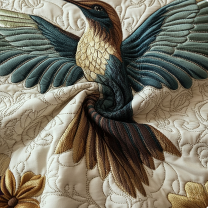 Hummingbird 3-Piece Quilted Bedding Set
