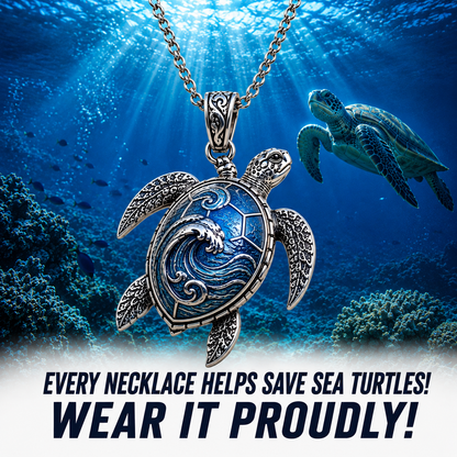 Save The Turtles Necklace 925 Sterling Silver