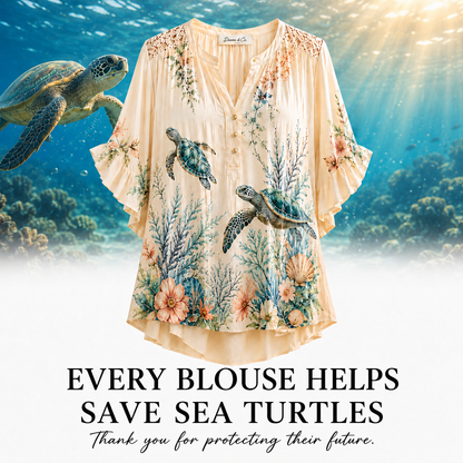 Women's Sea Turtle Blouse