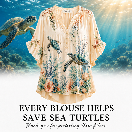 Women's Sea Turtle Blouse
