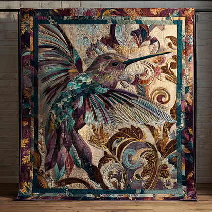 Hummingbird Wings Quilted Blanket