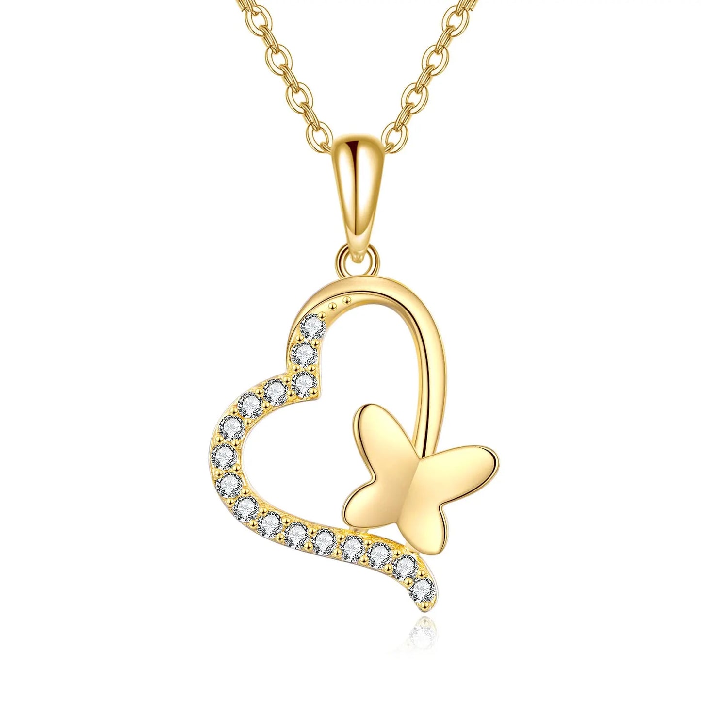 Butterfly & Heart Pendant