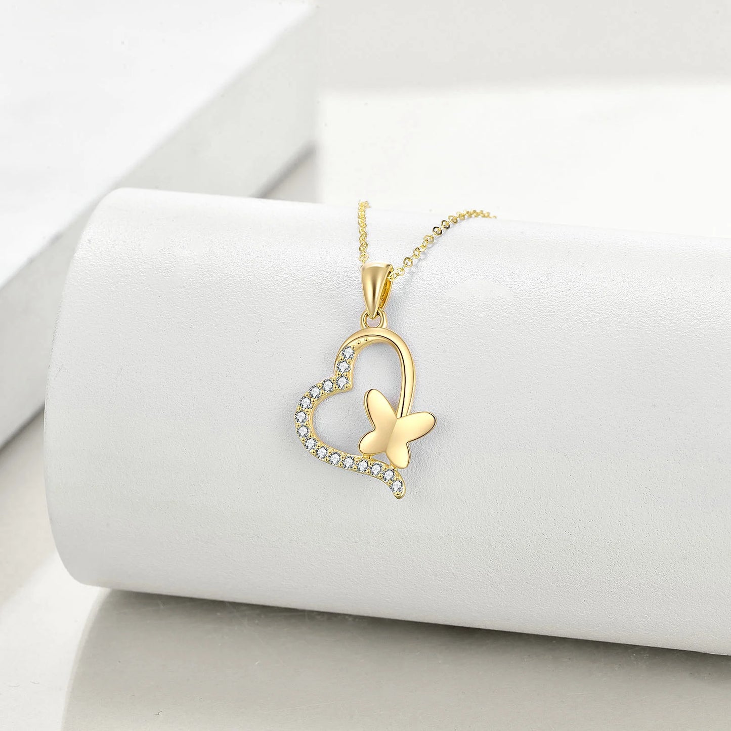 Butterfly & Heart Pendant