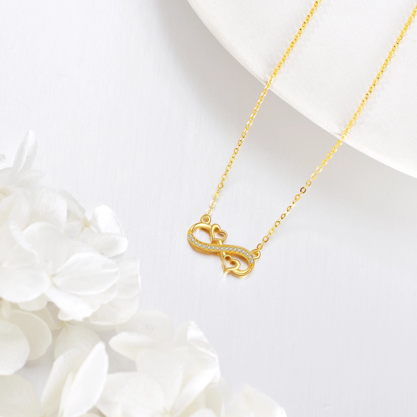 Heart & Infinity Symbol Pendant