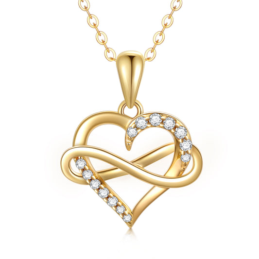 Heart & Infinity Symbol Pendant