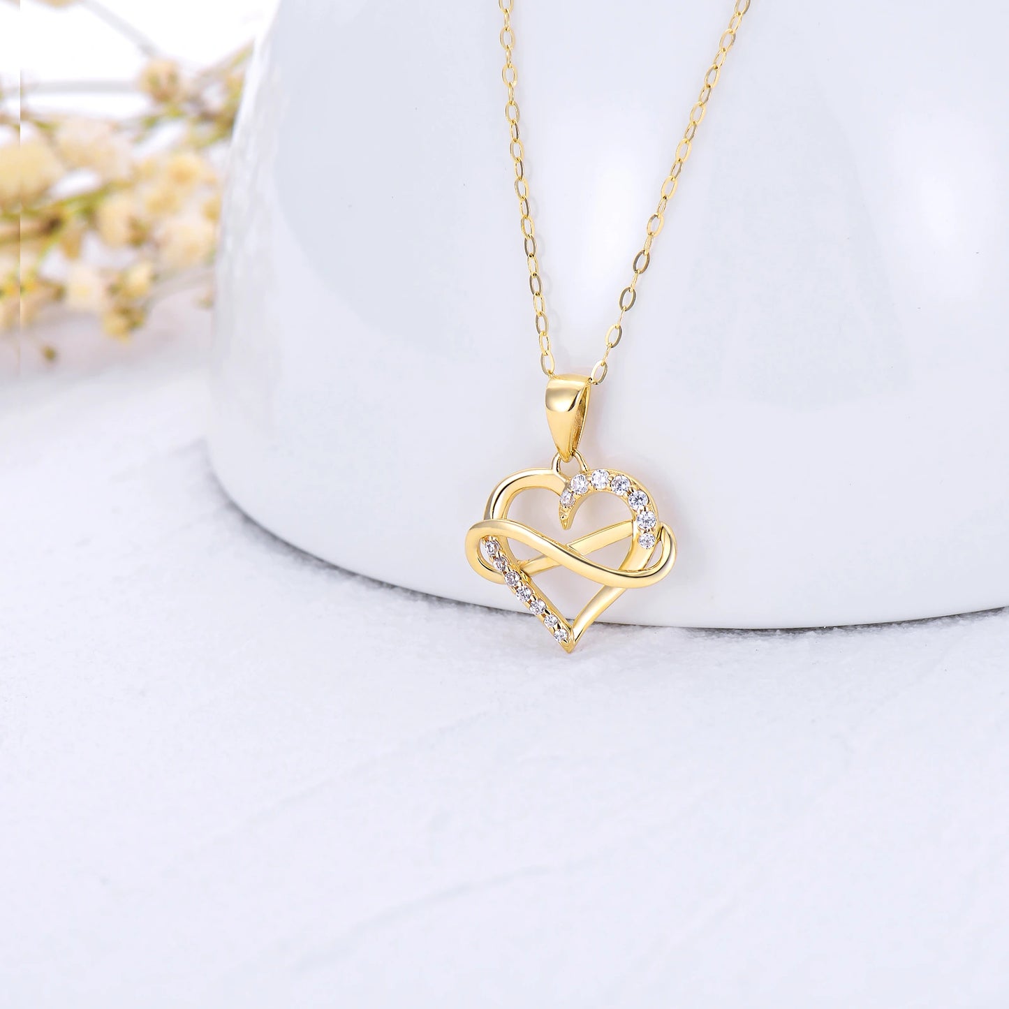 Heart & Infinity Symbol Pendant