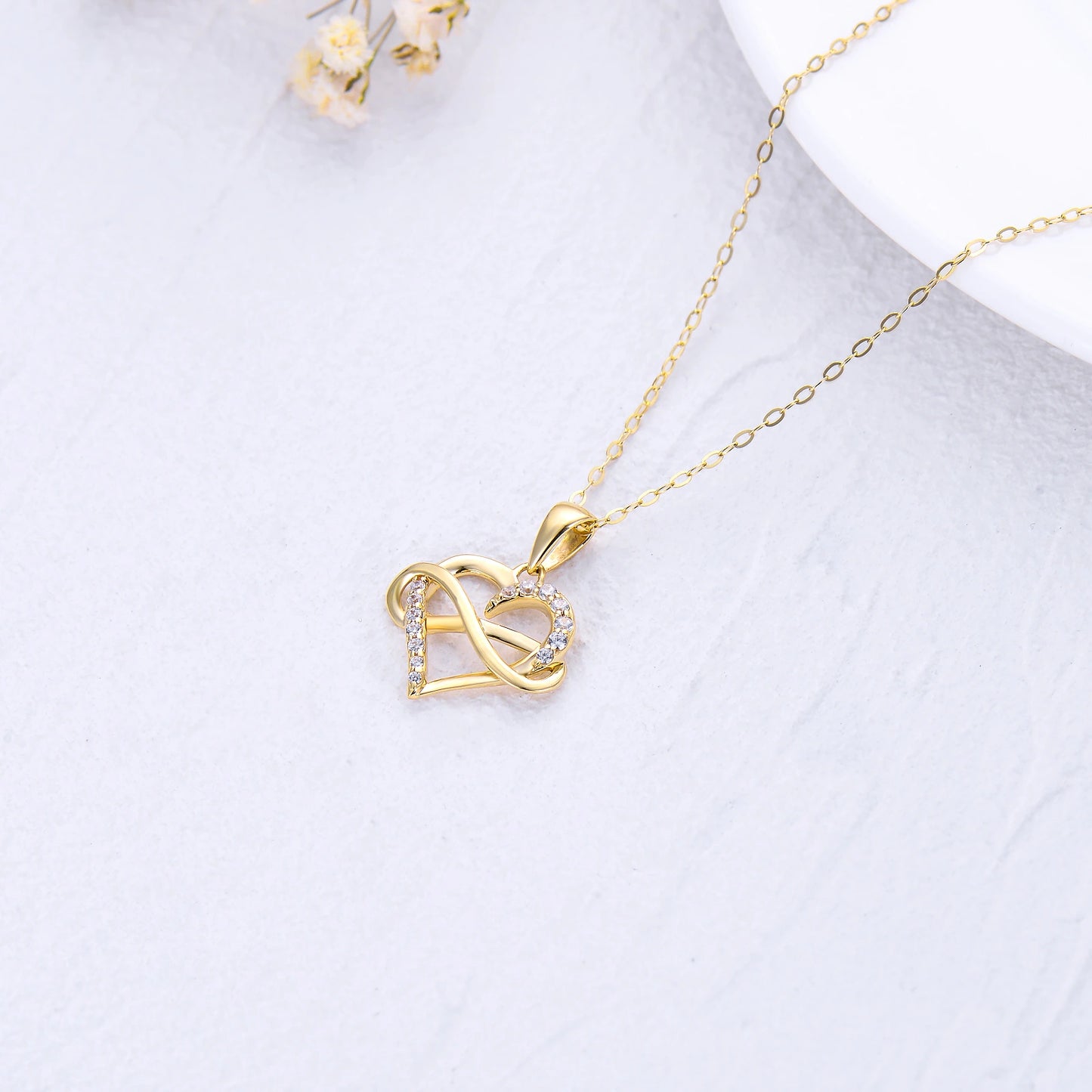 Heart & Infinity Symbol Pendant