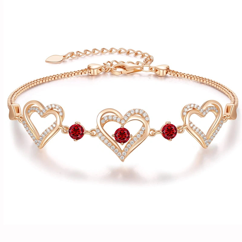 Rose Gold Heart Bracelet