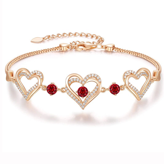Rose Gold Heart Bracelet