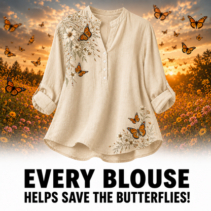 Women's Butterfly Summer Blouse