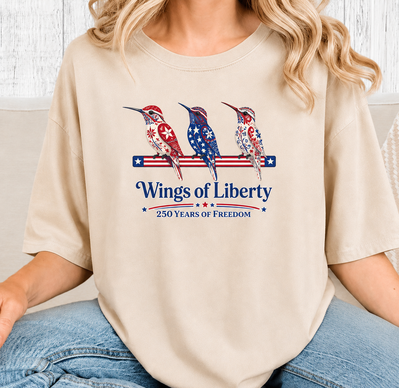 Hummingbird Wings of Liberty T-Shirt