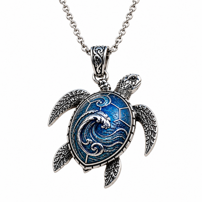 Save The Turtles Necklace 925 Sterling Silver