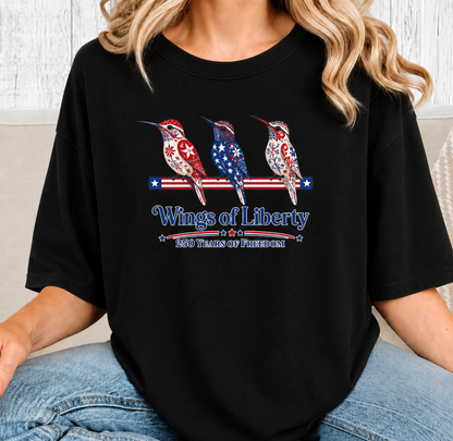 Hummingbird Wings of Liberty T-Shirt