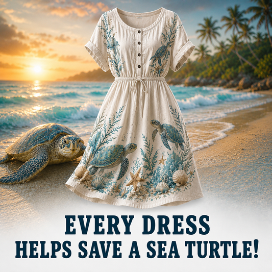 Women's Sea Turtle Summer Dress