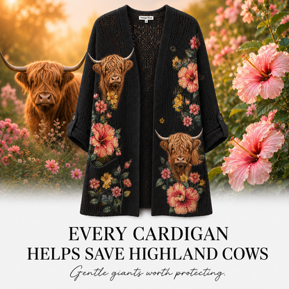 Highland Cow Summer Cardigan