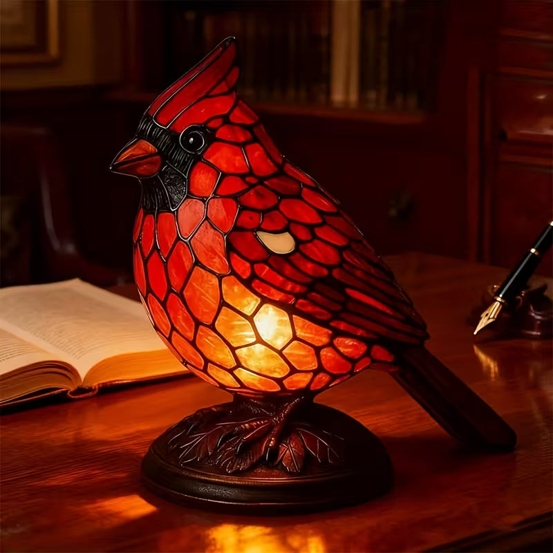 Red Cardinal Table Lamp