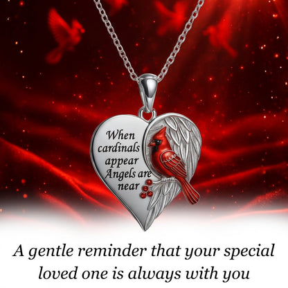 Red Cardinal Necklace (925 Sterling Silver)