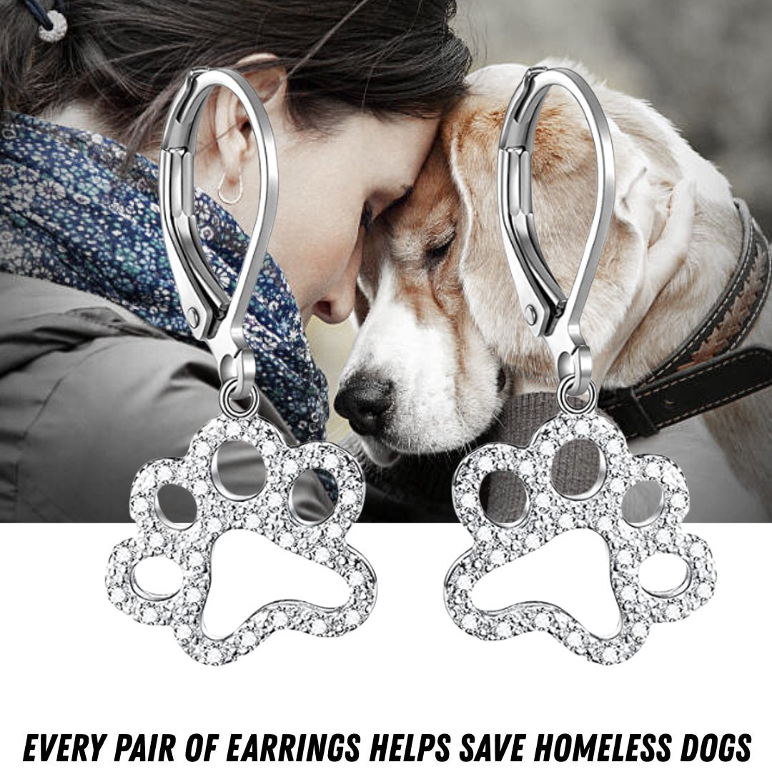 Paw Earrings (925 Sterling Silver)