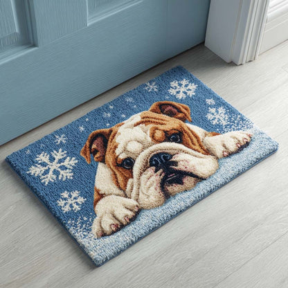 Bulldog Christmas Doormat