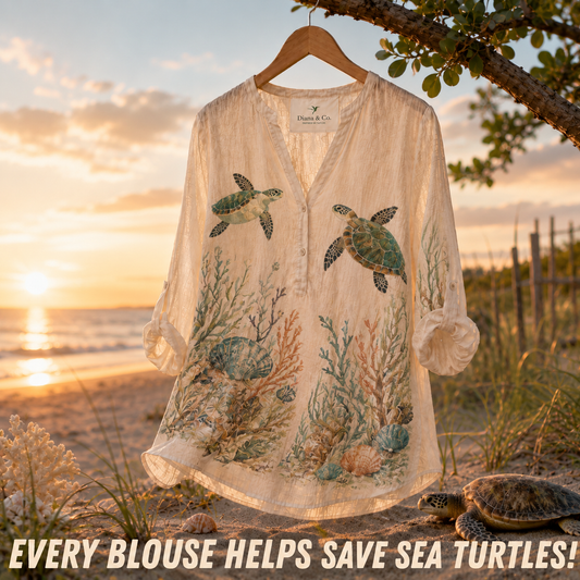 Lightweight Sea Turtle Blouse