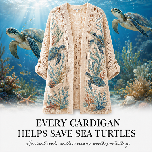 Women's Sea Turtle Cardigan