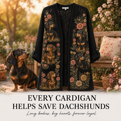 Women's Dachshund Summer Cardigan