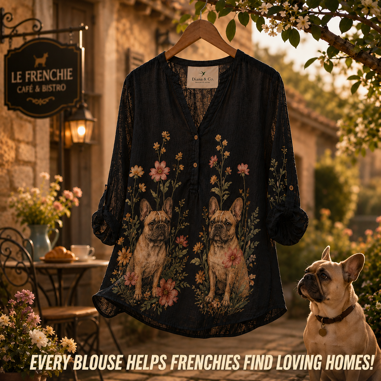 Lightweight French Bulldog Blouse