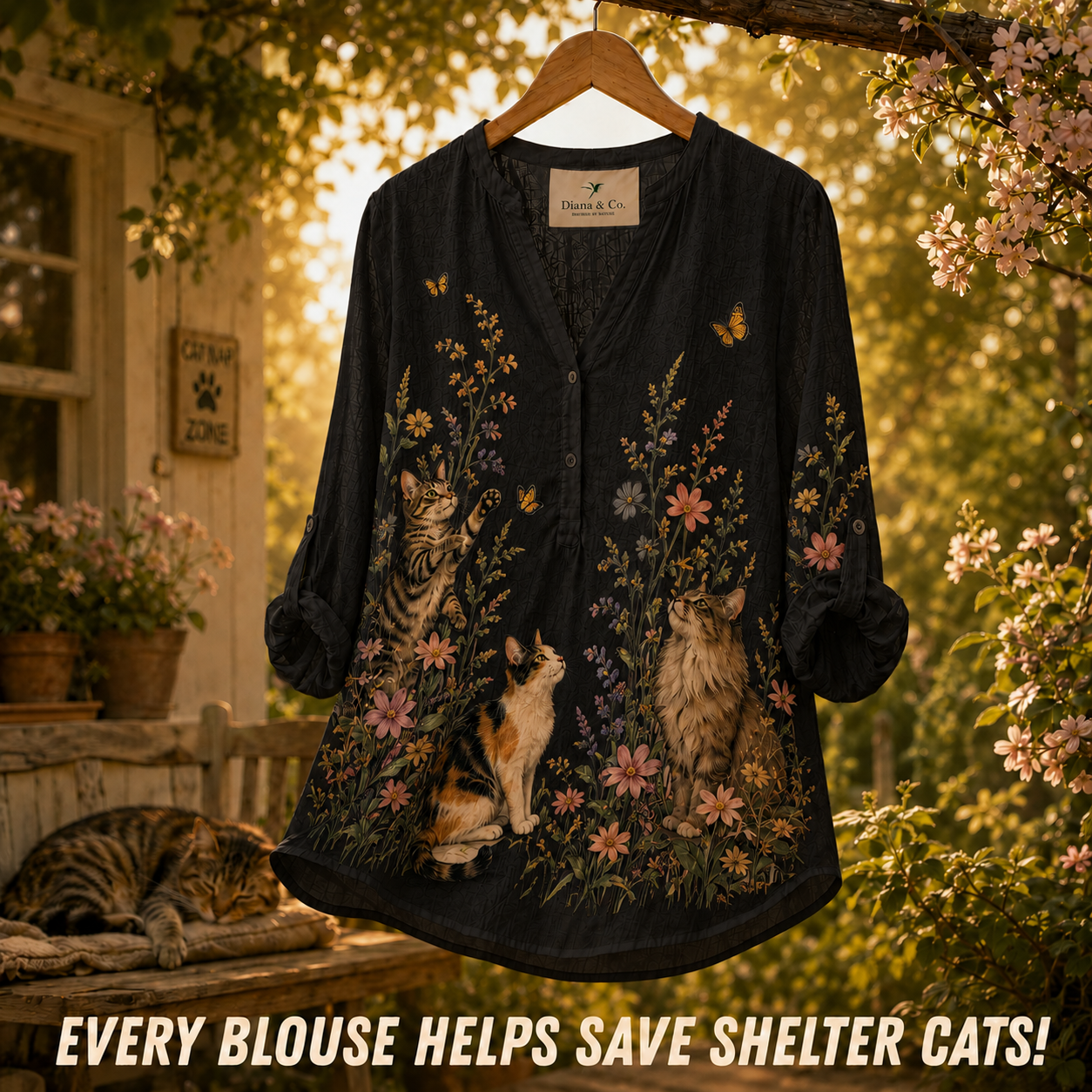 Lightweight Cat Blouse