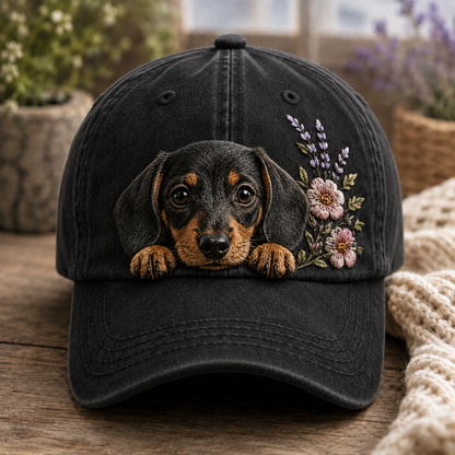 Save The Dachshunds Embroidered Cap