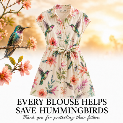 Hummingbird Shirtdress