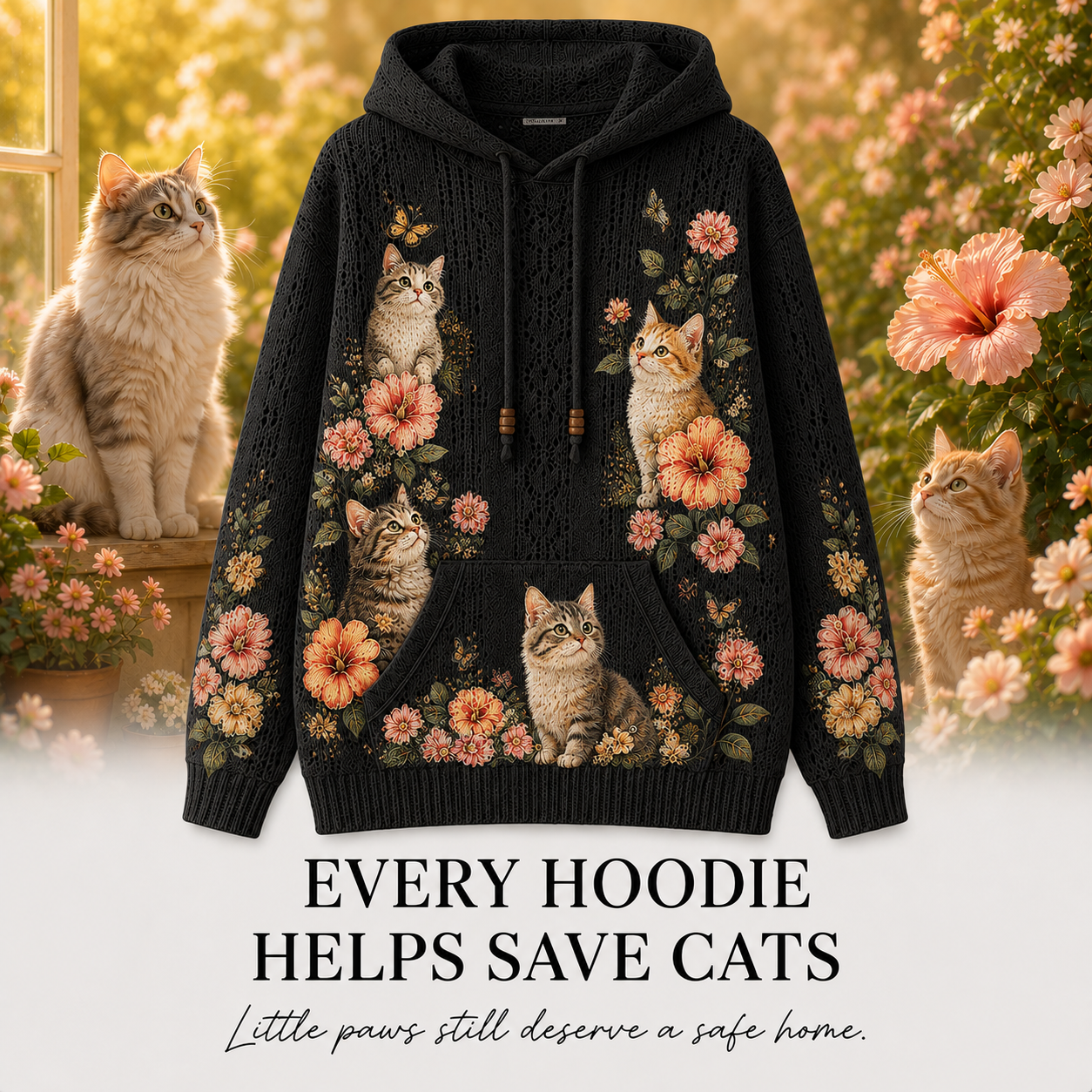 Women's Cat Summer Hoodie