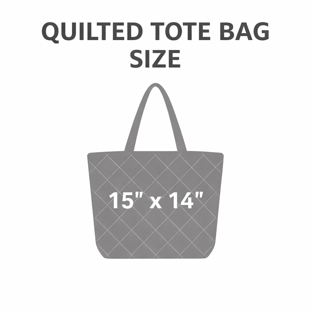 Highland Cow Quilted Tote Bag