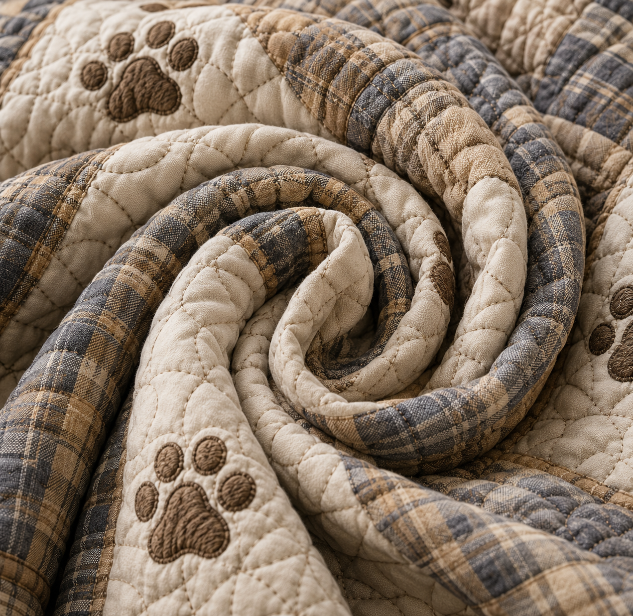 Bulldog 3-Piece Quilted Bedding Set