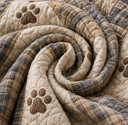 Bulldog 3-Piece Quilted Bedding Set