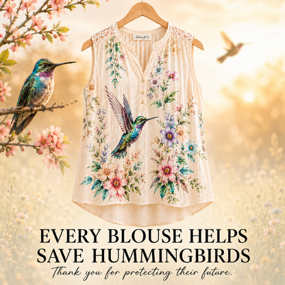 Women's Hummingbird Summer Top