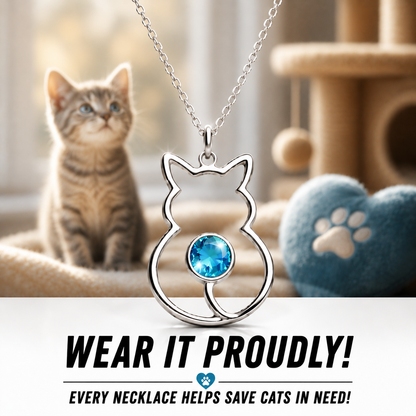 Save The Cats Necklace (925 Sterling Silver)