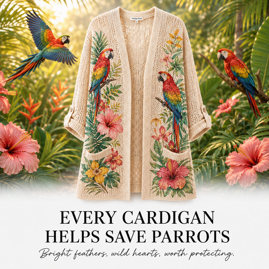 Women's Parrot Summer Cardigan