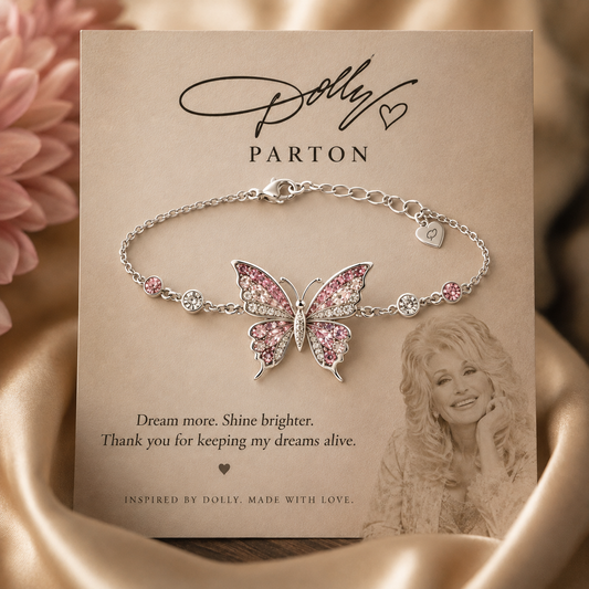 Dolly Parton Butterfly Bracelet